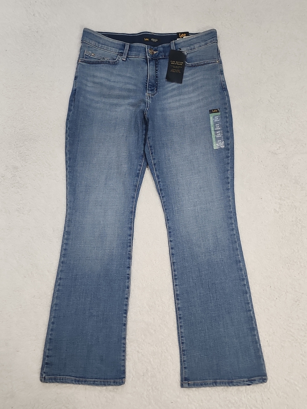 Lee Mid Rise Regular Fit Bootcut Jeans Stretch New With Tags
